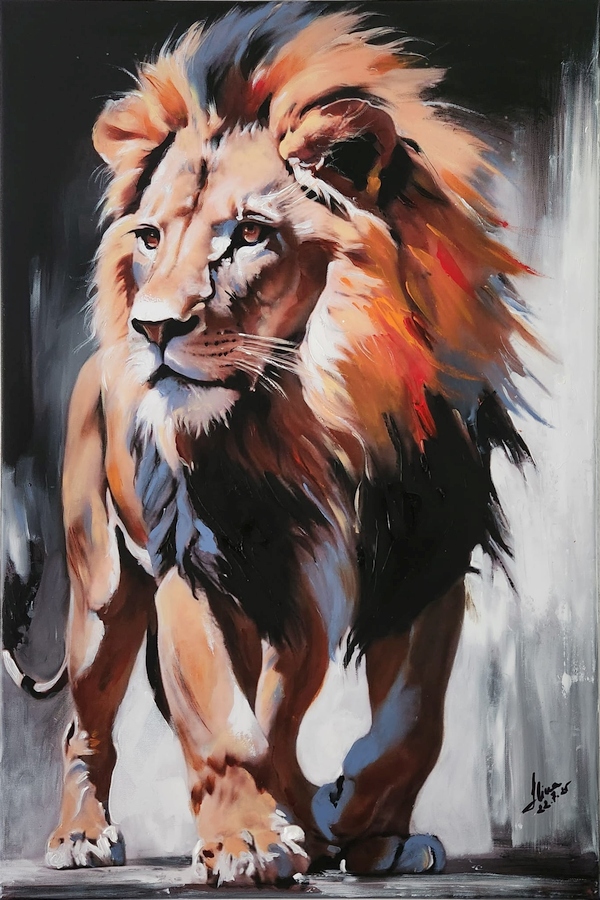 ArteDiAlina.com painting: The Fifth Sign